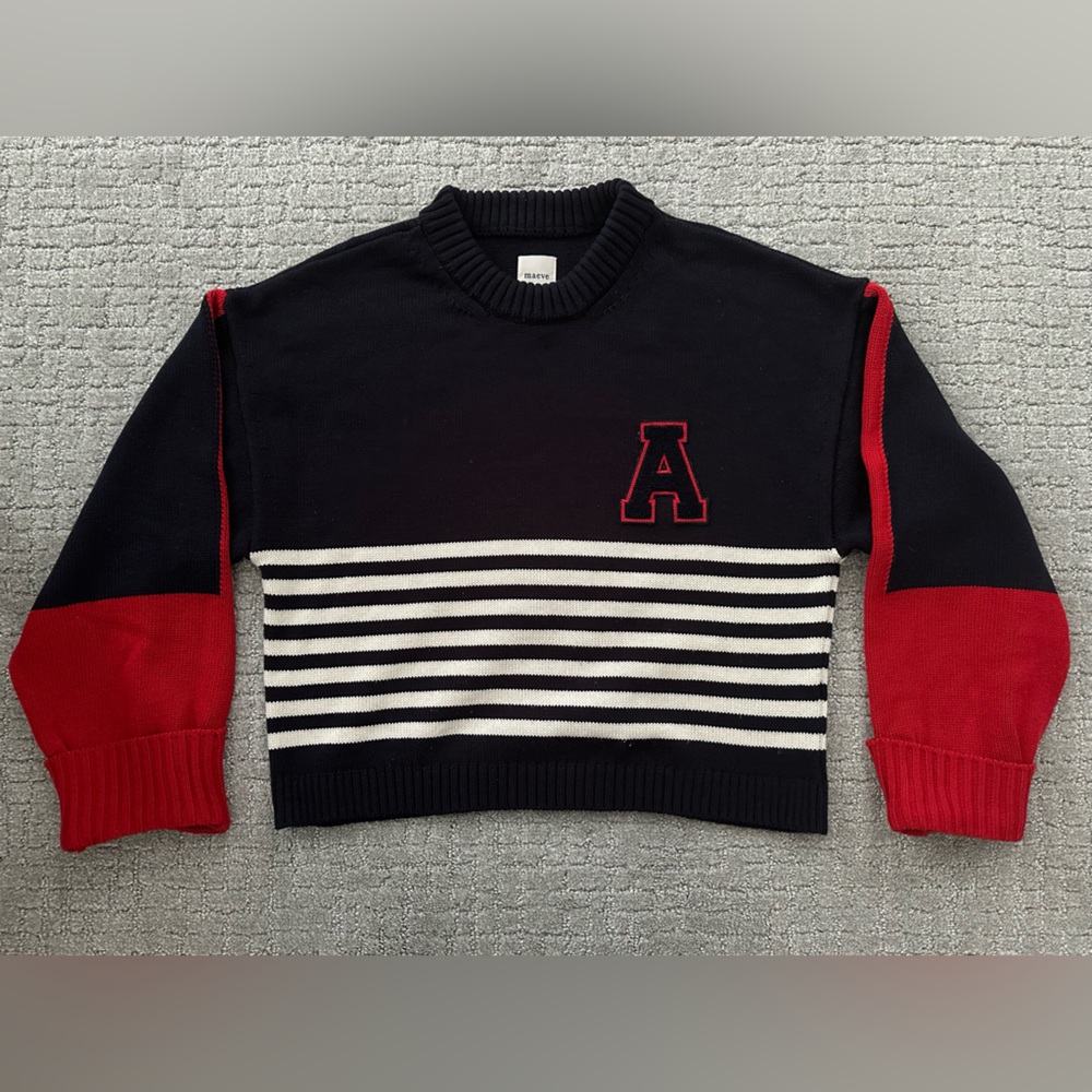 Anthropologie Maeve sporty crew-neck pullover, Medium, EUC - Picture 5 of 7